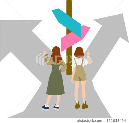 人生的轉捩點插畫 131035434