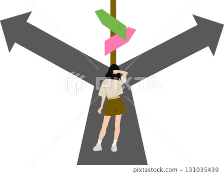 人生的轉捩點插畫 131035439