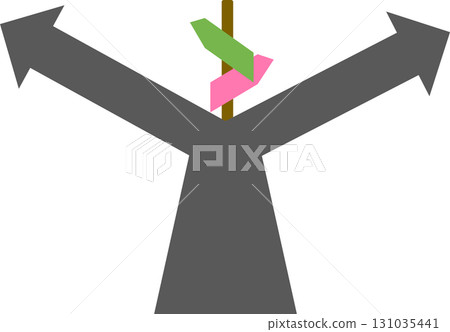 人生的轉捩點插畫 人生的轉捩點插畫 131035441