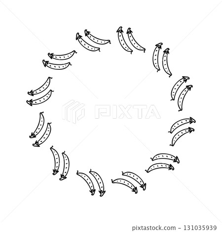 簡單手繪可愛蔬菜圖像框架 簡單手繪可愛蔬菜圖像框架 131035939