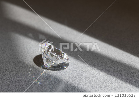Luxury Diamond on The Grey Stone Background Luxury Diamond on The Grey Stone Background 131036522