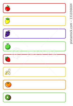 Fruit sticky notes 131036684