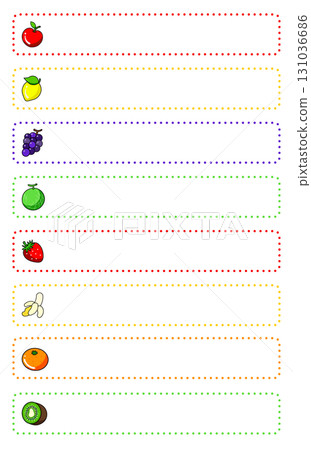 Fruit sticky notes 131036686