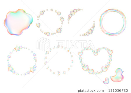 逼真的肥皂泡框架套裝 逼真的肥皂泡框架套裝 131036780