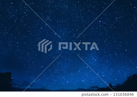 Beautiful starry sky background illustration 131036846