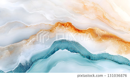 Organic liquid background with marble-like flow and earth tone colors. Suitable for creative projects, posters, and digital aesthetics Organic liquid background with marble-like flow and earth tone colors. Suitable for creative projects, posters, and digital aesthetics 131036876