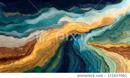 Organic liquid background with marble-like flow and earth tone colors. Suitable for creative projects, posters, and digital aesthetics Organic liquid background with marble-like flow and earth tone colors. Suitable for creative projects, posters, and digital aesthetics 131037061