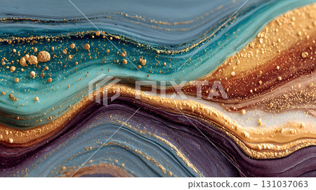 Organic liquid background with marble-like flow and earth tone colors. Suitable for creative projects, posters, and digital aesthetics Organic liquid background with marble-like flow and earth tone colors. Suitable for creative projects, posters, and digital aesthetics 131037063
