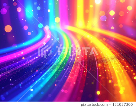 Rainbow color gradient abstract texture background material 131037300