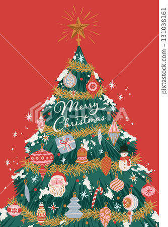 聖誕樹向量圖背景 131038161