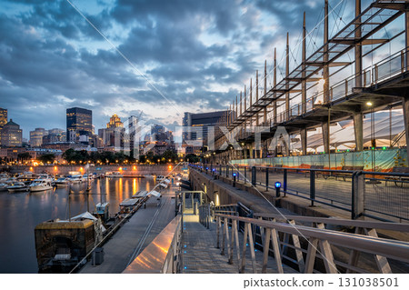 The Old Port of Montreal on a Summer Evening The Old Port of Montreal on a Summer Evening 131038501