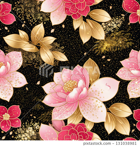 日本牡丹圖案 日本牡丹圖案 131038981