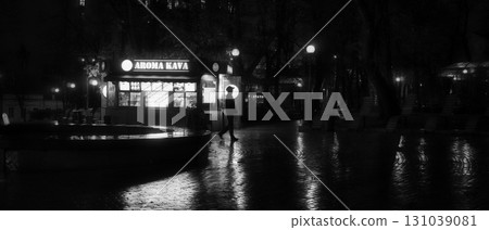 Rainy Night in the Park Rainy Night in the Park 131039081