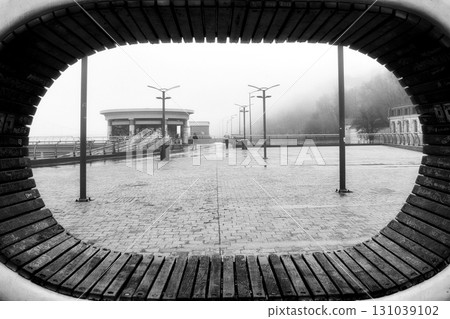 Encased in a dense layer of mist 131039102