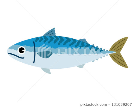 Illustration of a mackerel / one fish 131039207
