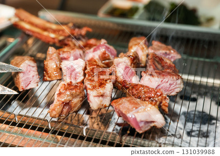 Chinese food. Grilled lamb ribs Chinese food. Grilled lamb ribs 131039988