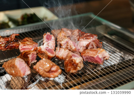 Chinese food. Grilled lamb ribs Chinese food. Grilled lamb ribs 131039990