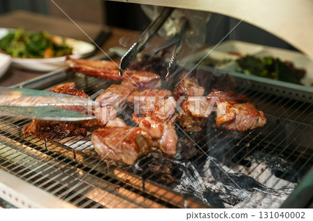 Chinese food. Grilled lamb ribs Chinese food. Grilled lamb ribs 131040002