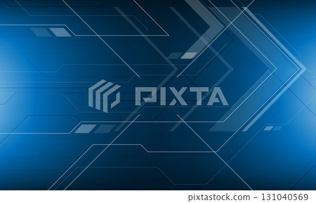 Abstract line arrow technology cyber futuristic style geomatric on blue design modern creative background vector Abstract line arrow technology cyber futuristic style geomatric on blue design modern creative background vector 131040569