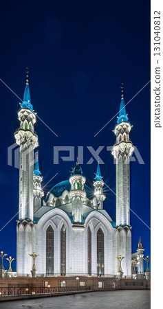 Kul Sharif mosque in Kazan Kremlin, Tatarstan, Russia. It is tourist attraction of Kazan. Kremlin. The main attraction of the city of Kazan. Kul Sharif mosque in Kazan Kremlin, Tatarstan, Russia. It is tourist attraction of Kazan. Kremlin. The main attraction of the city of Kazan. 131040812