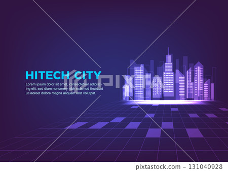 Smart future city complex banner Smart future city complex banner 131040928