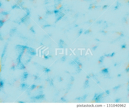 水彩風格淺藍色和綠松石藍色清爽紙張紋理背景 水彩風格淺藍色和綠松石藍色清爽紙張紋理背景 131040962
