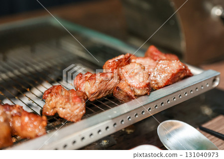 Chinese food. Grilled lamb ribs Chinese food. Grilled lamb ribs 131040973