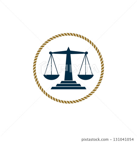 Scale of Justice Logo Template Illustration Design. Vector EPS 10. 131041054