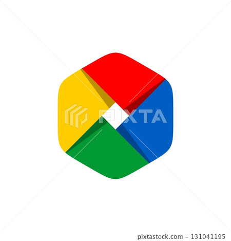 Hexagon Plaited Logo Template Illustration Design. Vector EPS 10. 131041195