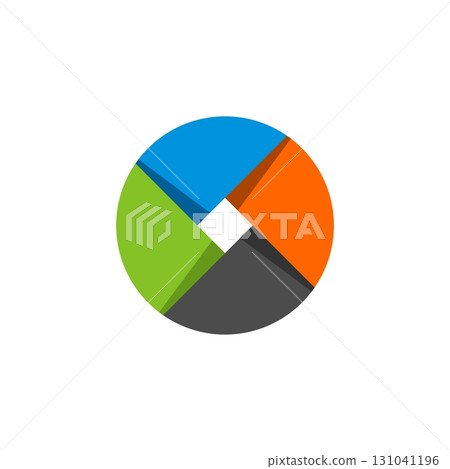 Circle Plaited Logo Template Illustration Design. Vector EPS 10. Circle Plaited Logo Template Illustration Design. Vector EPS 10. 131041196
