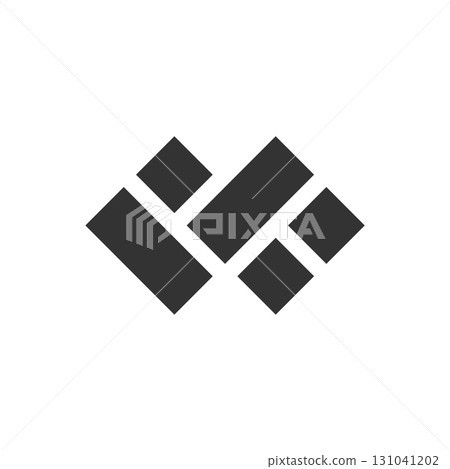 Diamond Brick Infinity Logo Template Illustration Design. Vector EPS 10. Diamond Brick Infinity Logo Template Illustration Design. Vector EPS 10. 131041202