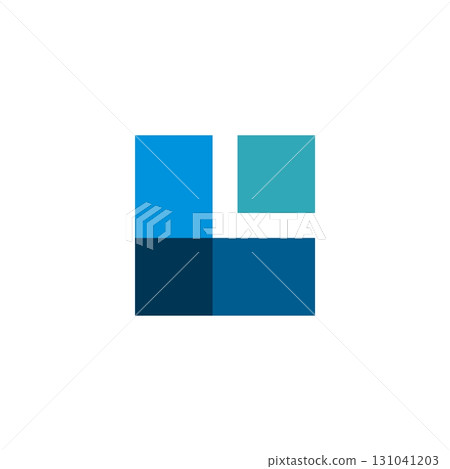 Square Brick Logo Template Illustration Design. Vector EPS 10. 131041203
