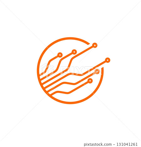 Electronic Circuit Line, Technology Logo Template Illustration Design. Vector EPS 10. 131041261