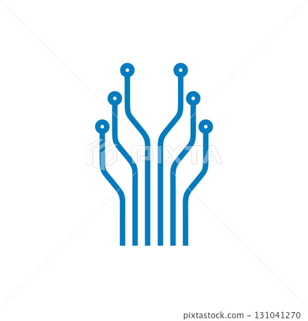 Electronic Circuit Line, Technology Logo Template Illustration Design. Vector EPS 10. Electronic Circuit Line, Technology Logo Template Illustration Design. Vector EPS 10. 131041270