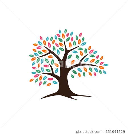 Oak Tree Logo Template Illustration Design. Vector EPS 10. Oak Tree Logo Template Illustration Design. Vector EPS 10. 131041329