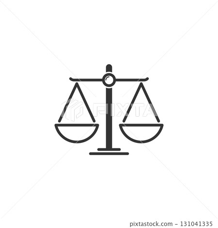 Scale of Justice Logo Template Illustration Design. Vector EPS 10. 131041335