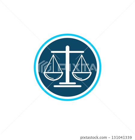 Scale of Justice Logo Template Illustration Design. Vector EPS 10. 131041339