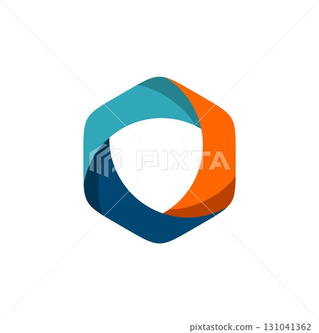 Hexagon Lens Colorful Logo Template Illustration Design. Vector EPS 10. Hexagon Lens Colorful Logo Template Illustration Design. Vector EPS 10. 131041362