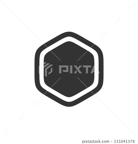 Hexagon Shape Logo Template Illustration Design. Vector EPS 10. 131041378