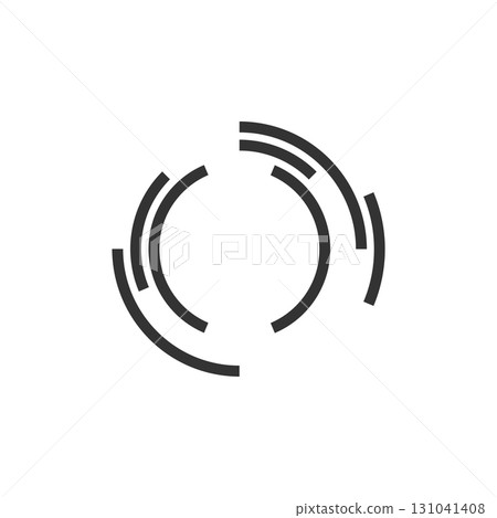 Letter O Lines Logo Template Illustration Design. Vector EPS 10. 131041408