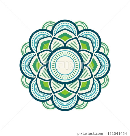 Mandala Ornament Design Vector Logo Template Illustration Design. Vector EPS 10. Mandala Ornament Design Vector Logo Template Illustration Design. Vector EPS 10. 131041434