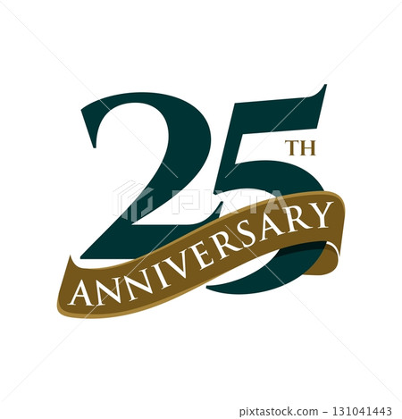 25 Years Anniversary Vector Template Illustration Design. Vector EPS 10. 25 Years Anniversary Vector Template Illustration Design. Vector EPS 10. 131041443