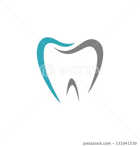 Tooth Shape Dental Care Logo Template Illustration Design. Vector EPS 10. 131041530