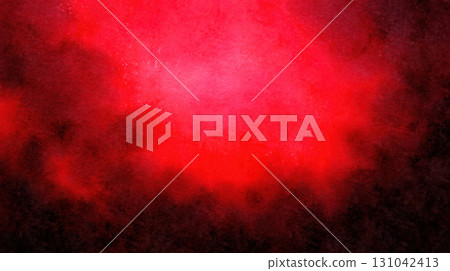 Dark grunge textured background with smoky red and black abstract gradient 131042413