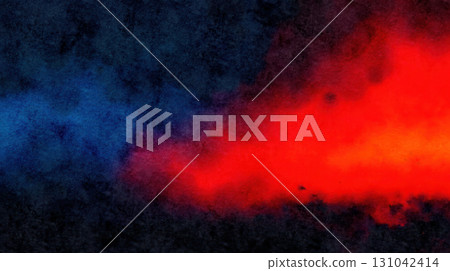 Dark grunge textured background with smoky red and black abstract gradient 131042414