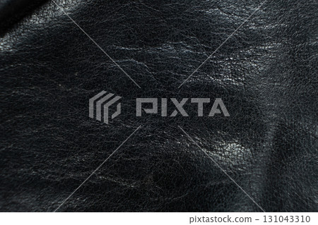 Macro of Black Leather Texture for Backgrounds Macro of Black Leather Texture for Backgrounds 131043310