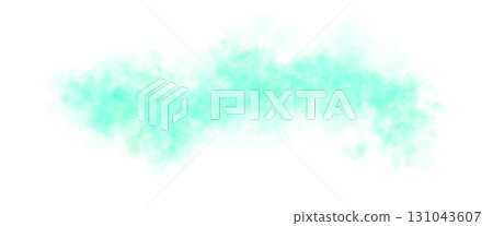 Emerald green smoke or fog on transparent background, glowing mist effect template or mockup for toxic gas or magical spell use 131043607