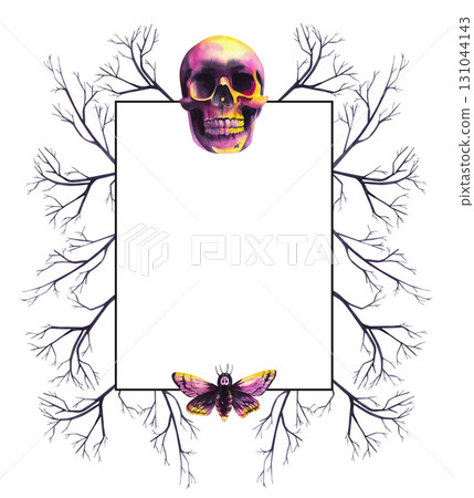 Halloween hand-drawn watercolor illustration Halloween hand-drawn watercolor illustration 131044143