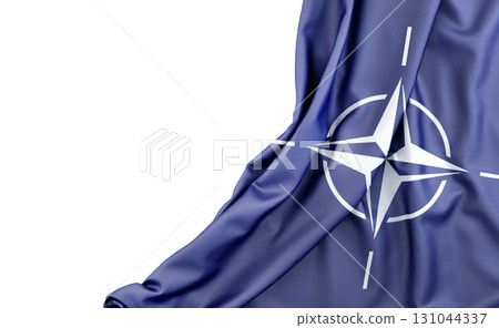 Flag of Chile with empty space on the left. Isolated. 3D Rendering 131044337