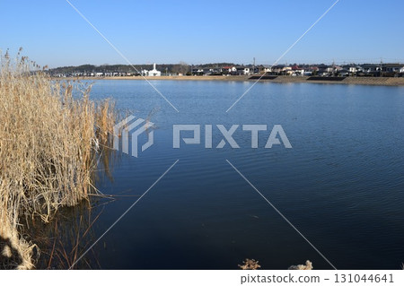 Yata River Flows into Ushikunuma Ibaraki Prefecture 131044641